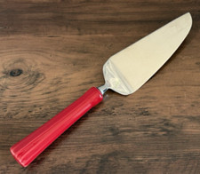 Faca para servidor de bolo Fiesta cabo de cerâmica torta vermelha utensílio de aço inoxidável comprar usado  Enviando para Brazil