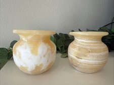 Pair alabaster vase for sale  San Diego