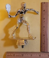 Vintage Dourado Tênis Masculino Pickleball Raquetebol Troféu Topper de Bolo 5" de Altura comprar usado  Enviando para Brazil