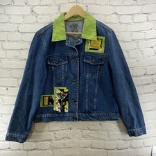 Usado, Jaqueta jeans Boom Boom feminina tamanho G decalques martini feminina acabamento verde comprar usado  Enviando para Brazil
