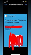 Hershey park ticket for sale  Hummelstown