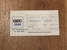 Ticket 1976 manchester for sale  DUNMOW