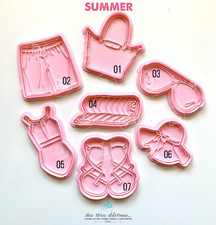Formine Biscotti Cookie Cutter Estate Mare Summer Vacanza Occhiali Costume Telo comprar usado  Enviando para Brazil
