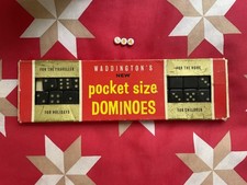 Vintage Bolso Caixa Mini Dominó Família Jogo WADDINGTONS comprar usado  Enviando para Brazil