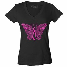 Pink ribbon butterfly for sale  USA