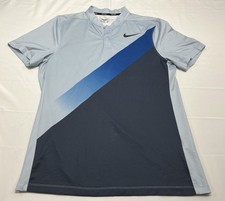 Camisa polo masculina Nike golfe M azul Dri-Fit gola lâmina desempenho leve comprar usado  Enviando para Brazil