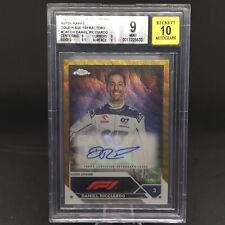 2023 Topps Chrome F1 DANIEL RICCIARDO Gold Wave autógrafo /50 #CA-CDR BGS 9 comprar usado  Enviando para Brazil