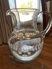 Vintage floral etched for sale  O Fallon