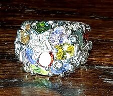 Anello fascia cristalli usato  Latina