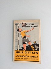 JOGO FA CUP HULL CITY V ACCRINGTON STANLEY 27.11.1948 comprar usado  Enviando para Brazil