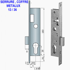 Serrure encastrer porte d'occasion  Livry-Gargan