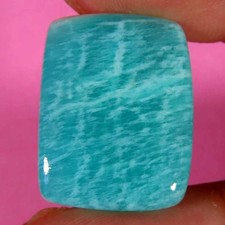 18,05 ct 100% natural qualidade superior cabine almofada amazonita 16x21x5mm pedra preciosa solta, usado comprar usado  Enviando para Brazil