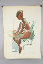 N62y27 aquarell weiblicher gebraucht kaufen  Neu-Ulm