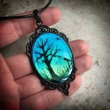 Pendant necklace black for sale  SHEFFIELD