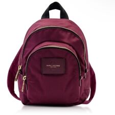 Mini mochila de náilon Marc Jacobs em vinho da Borgonha marrom bolsa de detalhes dourada comprar usado  Enviando para Brazil