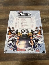 2007 patriots schedule for sale  Oxford