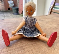 Vintage wooden doll for sale  EASTBOURNE