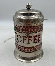 Silverplate coffee canister for sale  Monroe