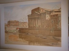 Ancien lithographie peinture d'occasion  Sète