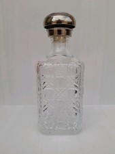 Whiskey decanter silver for sale  BRIDGWATER