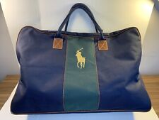 Bolsa de viagem polo vintage Ralph Lauren fragrância lona azul para passar a noite fim de semana comprar usado  Enviando para Brazil