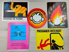 Lot autocollants prévention d'occasion  Gan
