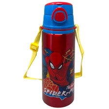 Borraccia alluminio spiderman usato  Italia