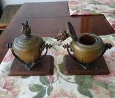 Pair bronze ink for sale  STAINES-UPON-THAMES