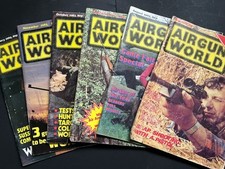 6 Vintage 1980s Issues Airgun World Magazine Shooting Rifles Hunting Game Target comprar usado  Enviando para Brazil