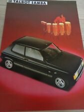 Catalogue brochure talbot d'occasion  Vesoul