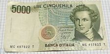 Vecchia banconota 5000 usato  Arese