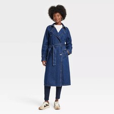 Women denim trench for sale  USA