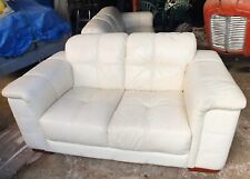 cream sofa 2 leather seater for sale cream sofa 2 leather seater for sale NOTTINGHAM