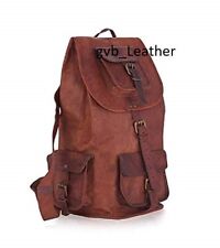 Mochila De Laptop De Cuero Genuino Para Hombre Bolsa Mensajera Satchel comprar usado  Enviando para Brazil