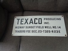 Texaco producing porcelain for sale  Cayucos