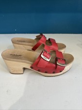Sandálias Dr Scholls Original Vibe Plataforma Slide Couro Conforto Retrô ~ VERMELHO ~ 9M comprar usado  Enviando para Brazil