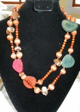 Beautiful necklace wood for sale  Saint Clairsville