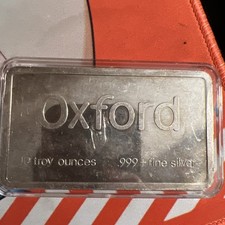 Vintage Oxford Ensaio Refino 10 Oz 999 Barra de Prata Fina em Cápsulas comprar usado  Enviando para Brazil