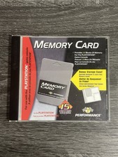 Suporte para cartão de memória Performance Sony PlayStation 1 PS1 com 1 cartão de memória comprar usado  Enviando para Brazil
