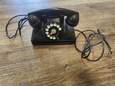 Telefone de mesa rotativo vintage 1940 preto baquelite, feito no Canadá comprar usado Telefone de mesa rotativo vintage 1940 preto baquelite, feito no Canadá comprar usado  Enviando para Brazil
