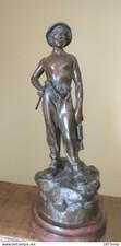 Mineur régule bronze d'occasion  Monestiés