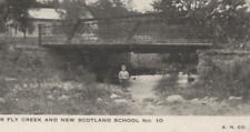 Cartão postal NY ~ Escola, menino em Fly Creek NOVA ESCÓCIA Nova York 1908 Condado de Albany comprar usado  Enviando para Brazil