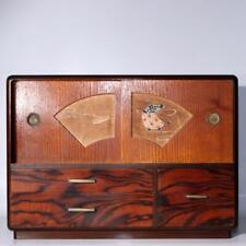 Caja de almacenamiento estilo japonés vintage cajones puertas correderas estante cajón WBX254 segunda mano  Embacar hacia Argentina