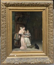 Tableau ancien huile d'occasion  Paris IX