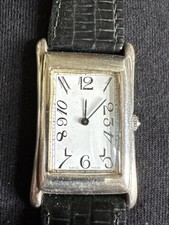 Usado, Relógio masculino retangular de prata 925 feito à mão personalizado corrida. comprar usado  Enviando para Brazil