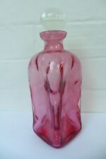 cranberry glass decanter for sale  ALFORD