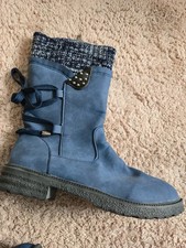 Stiefeletten winterstiefel bla gebraucht kaufen  Ganderkesee