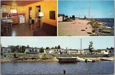 Cartão postal GLADSTONE, Michigan "Stemac's BAY VIEW MOTOR COURT" Multi-View c1960s comprar usado  Enviando para Brazil