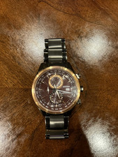 Usado, Relógio de pulso masculino Citizen World Time Eco Drive cronógrafo controlado por rádio funciona comprar usado  Enviando para Brazil