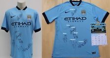 Camisa Manchester City Home 2014-15 Multi Assinada inc. Lampard & Jovetic + Certificado de Autenticidade comprar usado  Enviando para Brazil